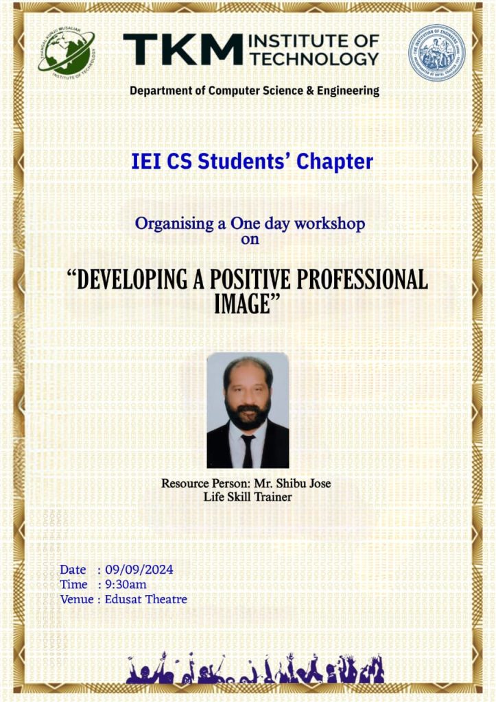 One day workshop organized by IEI CS Student's Chapter