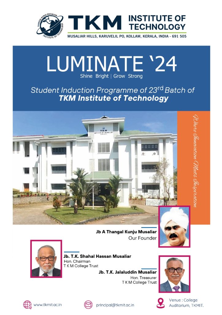 LUMINATE'24- Student Induction Programme of 23rd batch of TKMIT